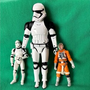 Disney First Order Stormtrooper Die Cast Star Wars Elite  Figure Luke Skywalker